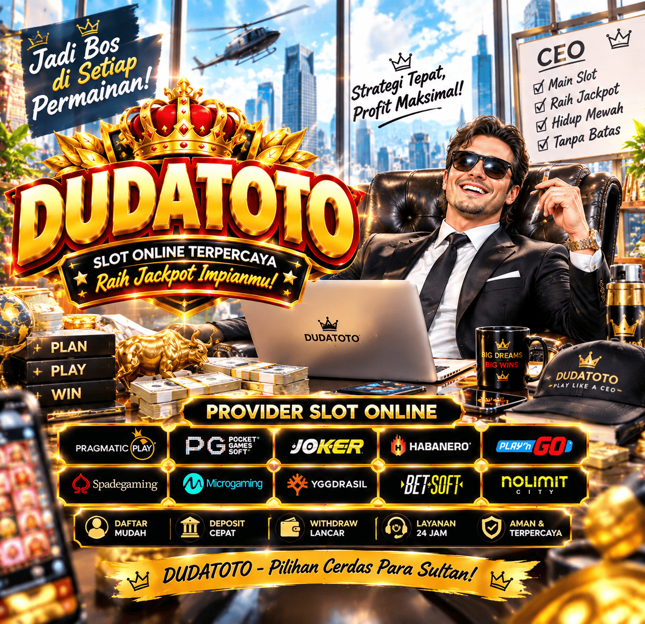 DUDATOTO ➔ Pengalaman Interaktif Modern Dengan Suasana Cerah Dan Menyenangkan